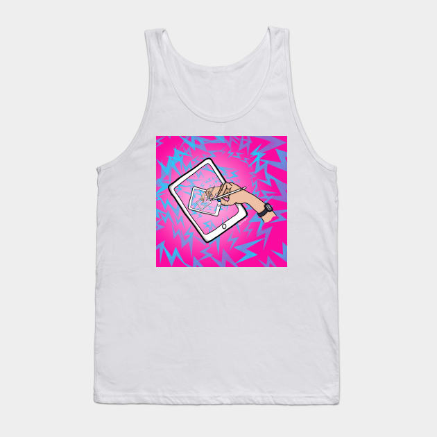 On another iPad dimension Tank Top by Lois Doodles